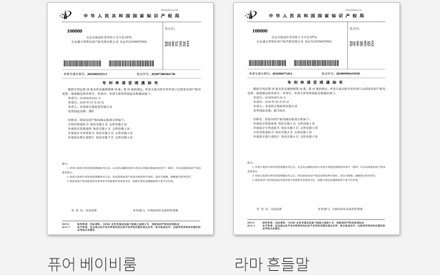 중국 디자인 인증서